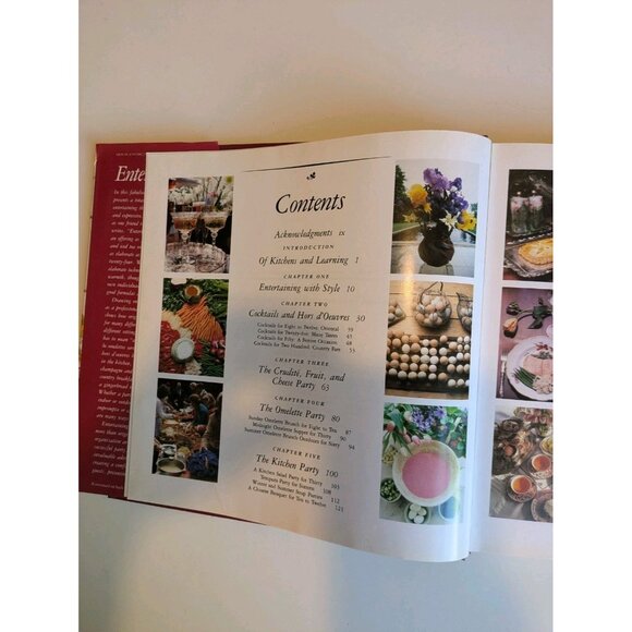 Martha Stewart Entertaining First Edition 1982 HC w/ Dustjacket Vintage Cookbook - Picture 2 of 16